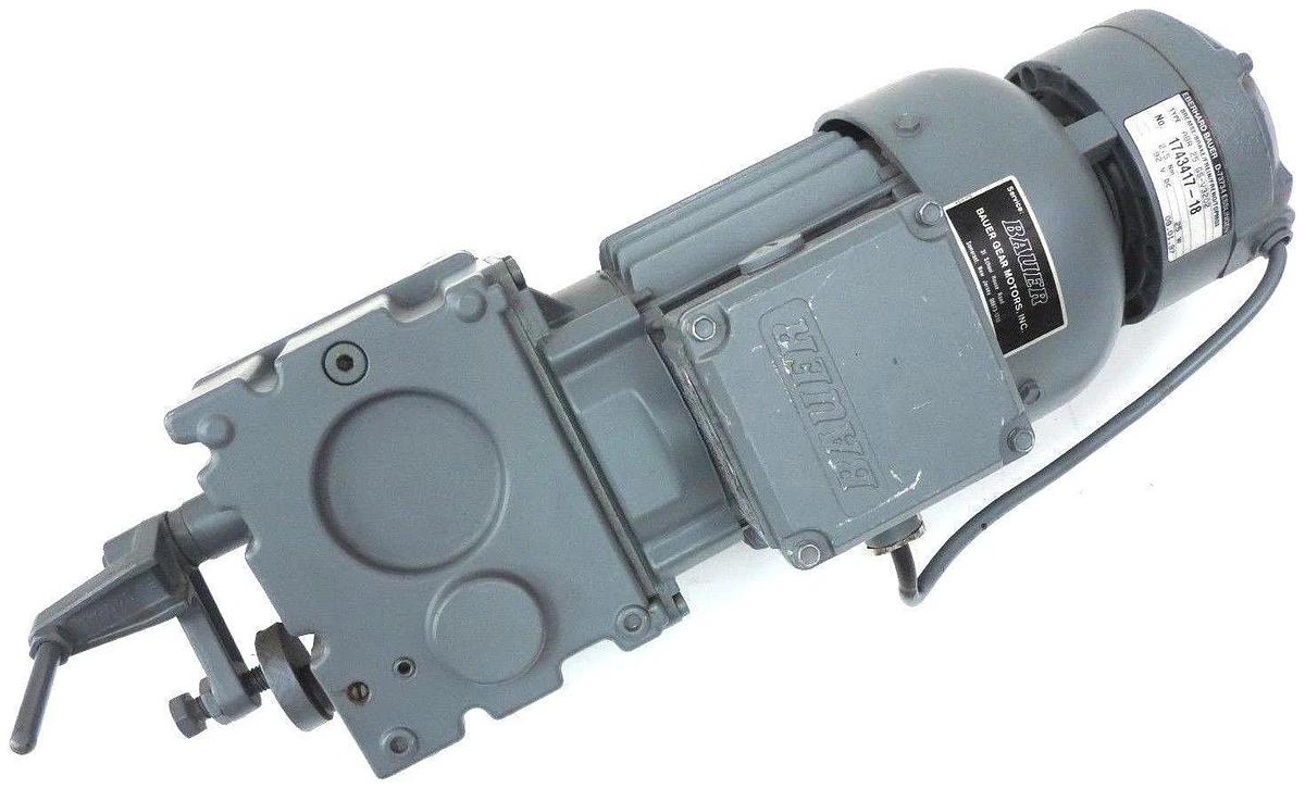 Used EBERHARD BAUER D-73734, NO. 1743417-18 GEAR MOTOR DK74 SZ2-KZ/178-V3209-AS/M