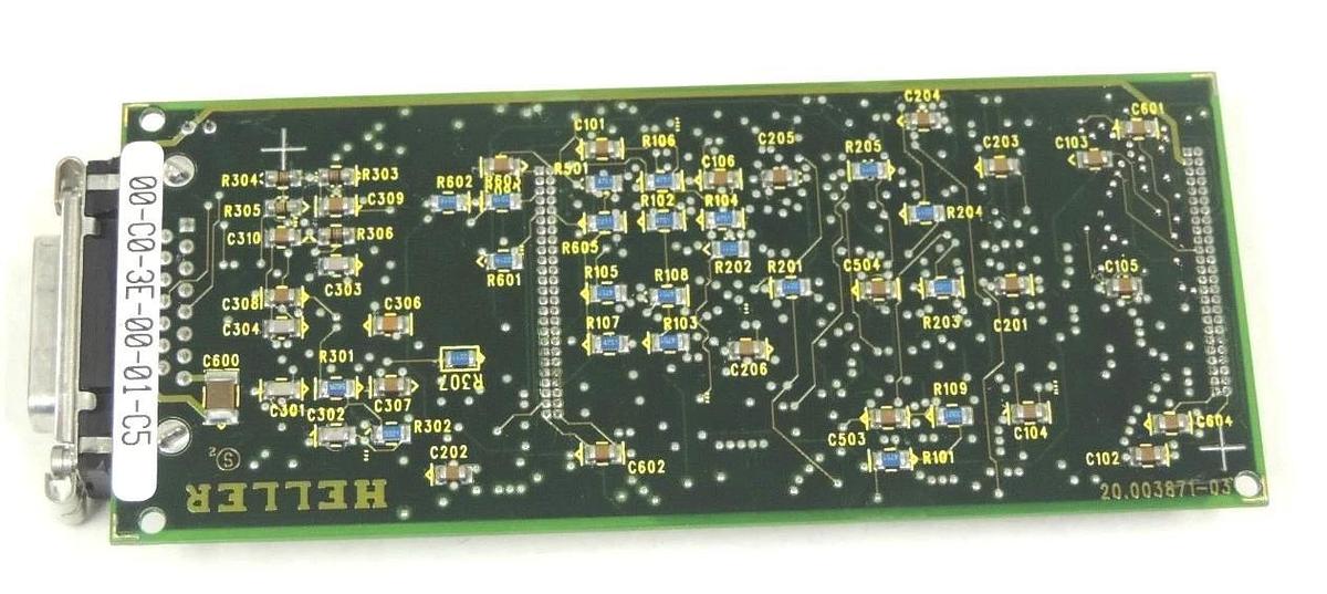 Used HELLER 22.000146 PRINTED CIRCUIT BOARD ETH91, C 22.000146X-00083, 20.003871-03
