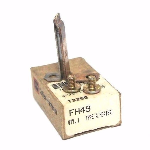 Used NEW CUTLER HAMMER FH49 TYPE A HEATER ELEMENT STYLE: 177C524G49