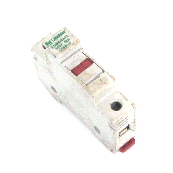 Used LITTELFUSE LPSM-ID FUSE HOLDER 600V, 30A W/ FLM1 TIME DELAY FUSE FLM-1