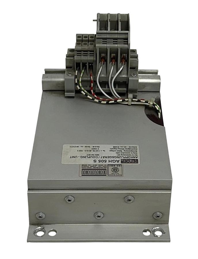 Used BENDER AGH 505 S / AGH505S COUPLING UNIT IRDH204MYX 50/60Hz 1320VAC 3PH USNP