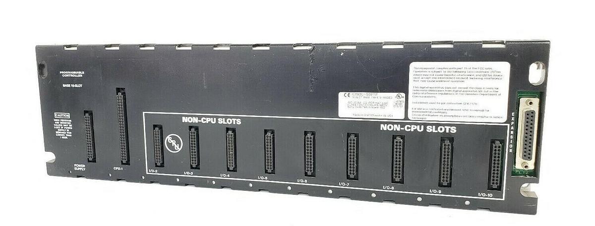 Used GE FANUC IC693CHS391M IC693CHS391M CPU MODULE BASE 10-SLOT EMI ENHANCED