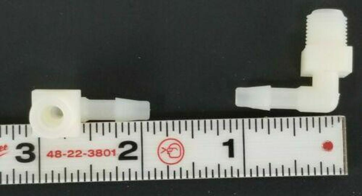 Used LOT OF 20 NEW GENERIC 3/8'' IN THREADED ELBOW VALVES 10MM TUBE CONNECTOR