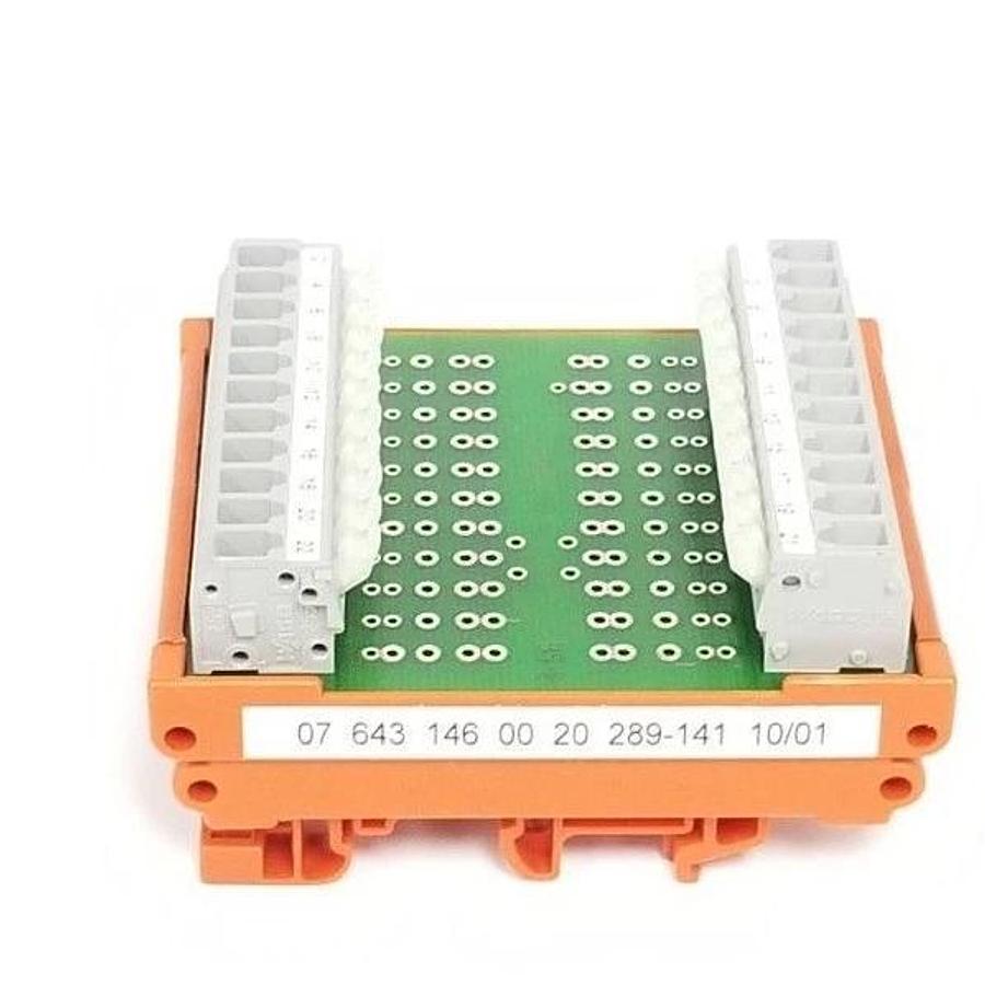 NEW WAGO 289-141 TERMINAL CONNECTION MODULE 07 643 146 00 20 289141 609-288 V1.0