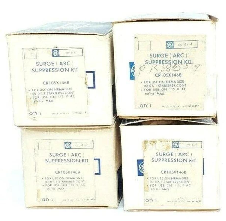 Used LOT OF 4 NIB GENERAL ELECTRIC CR105X146B SURGE (ARC) SUPPRESSION KITS