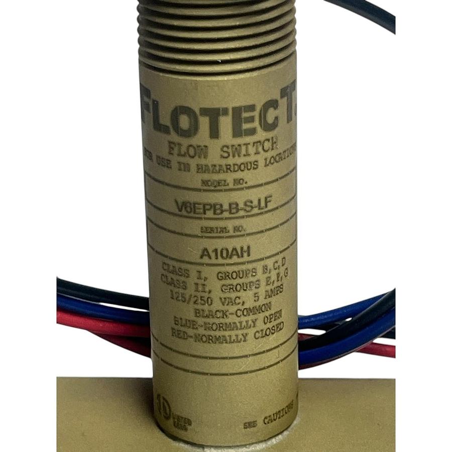 Used Dwyer Instruments V6EPB-B-S-LF Flotect Explosion-Proof Flow Switch New Surplus