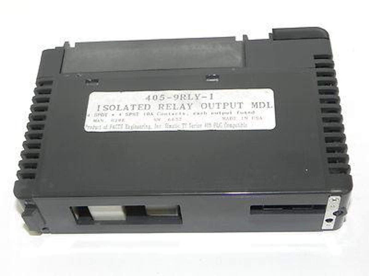 Used SIEMENS 405-9RLY-I RELAY OUTPUT MODULE 4059RLYI, 9RLY-I