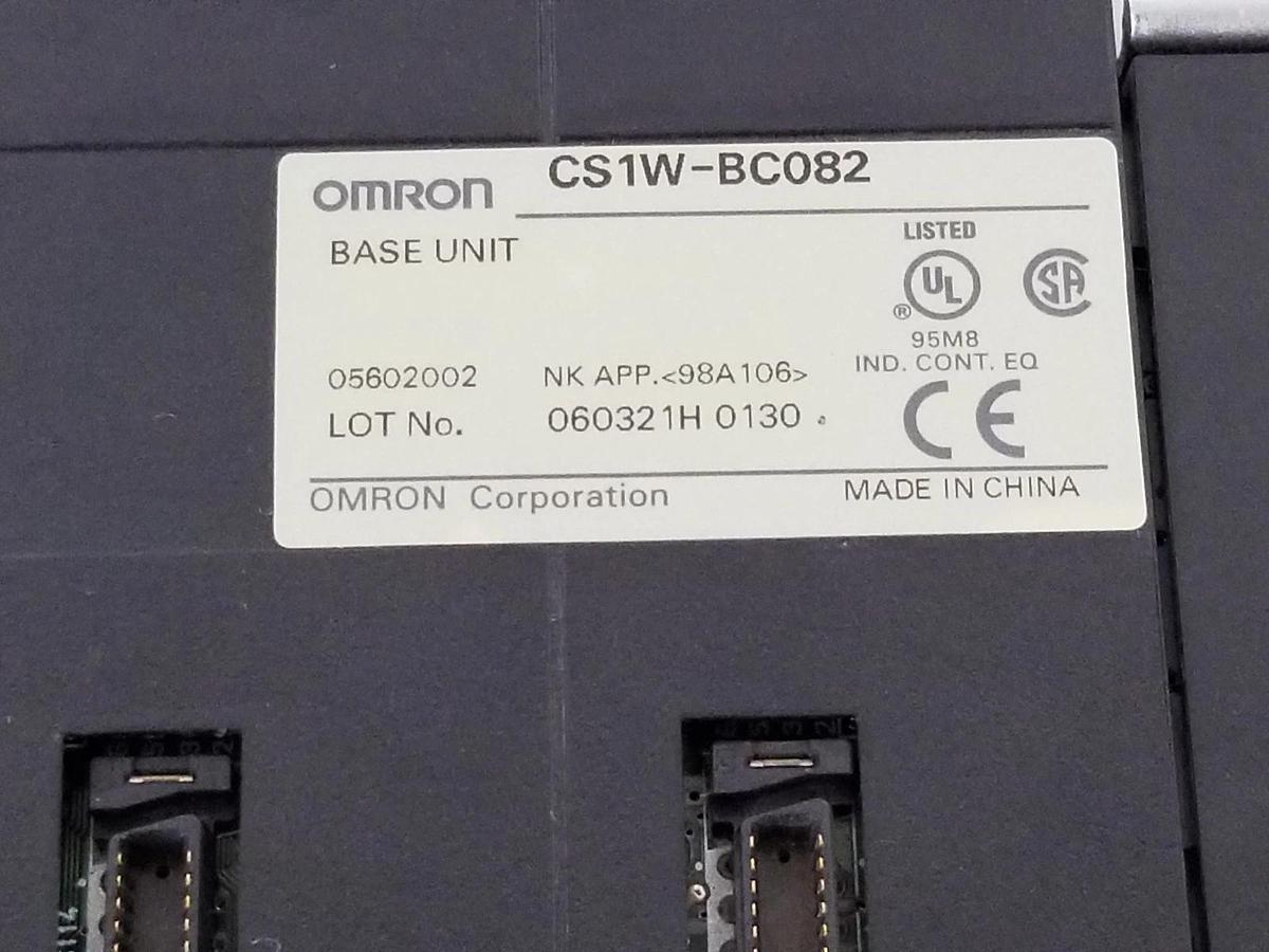 Used OMRON CS1W-BC082 BASE UNIT CS1WBC082, 8-SLOT