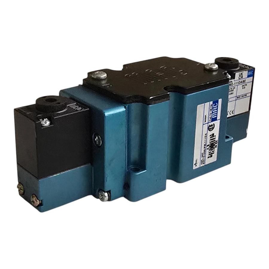 MAC Valves 6331D-000-PM-111DA Solenoid Valve w/ PME-111DABE Pilot 120VAC 150PSI