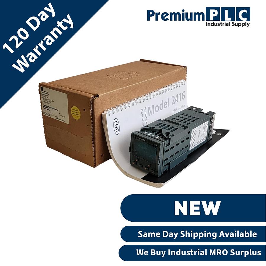 Used NEW EUROTHERM 2416 TEMPERATURE CONTROLLER 2416/VC/VH/TU/TW/DB/2XX/ENG/A/0/1000/F