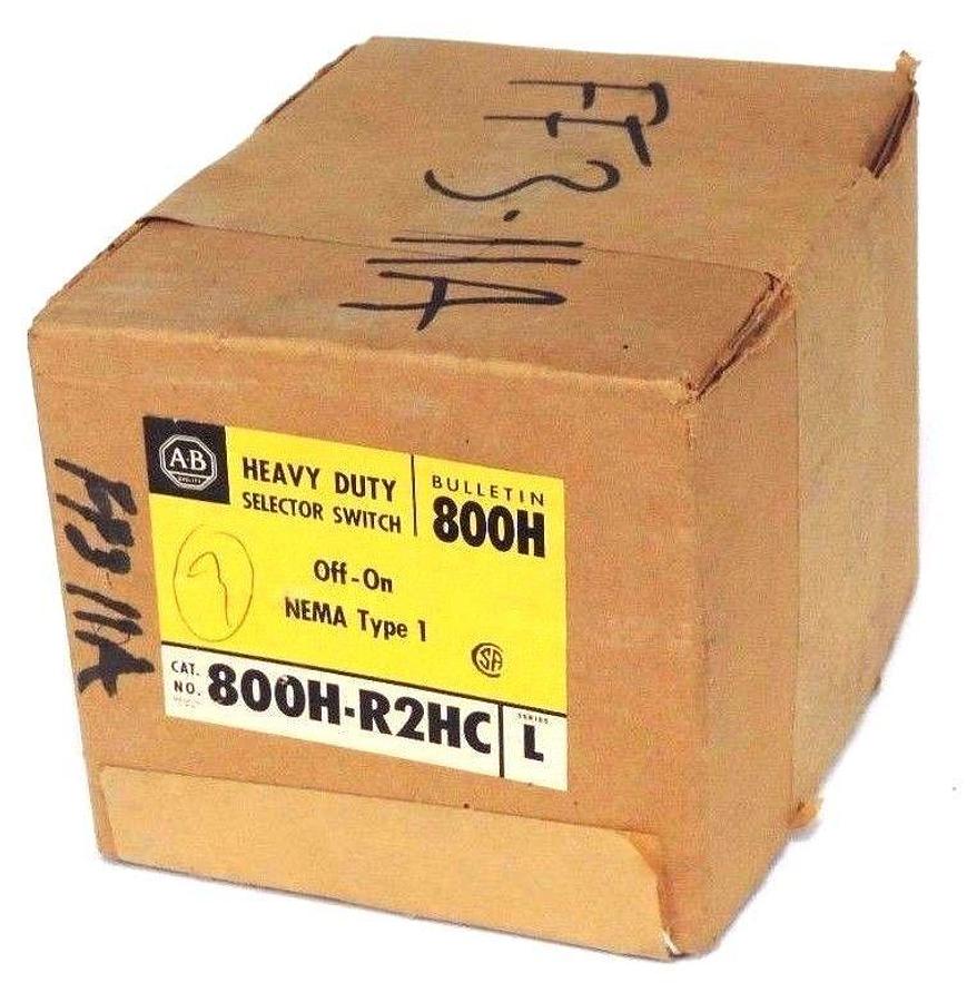 NIB ALLEN BRADLEY 800H-R2HC SELECTOR SWITCH SER. L 800HR2HC