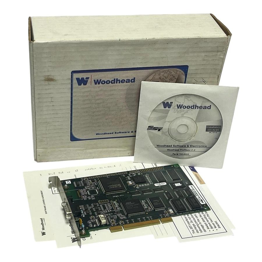 Used Woodhead SST-PB3-PCU PROFIBUS Interface Card Rev: 1.3.3 + CD-ROM V1.2