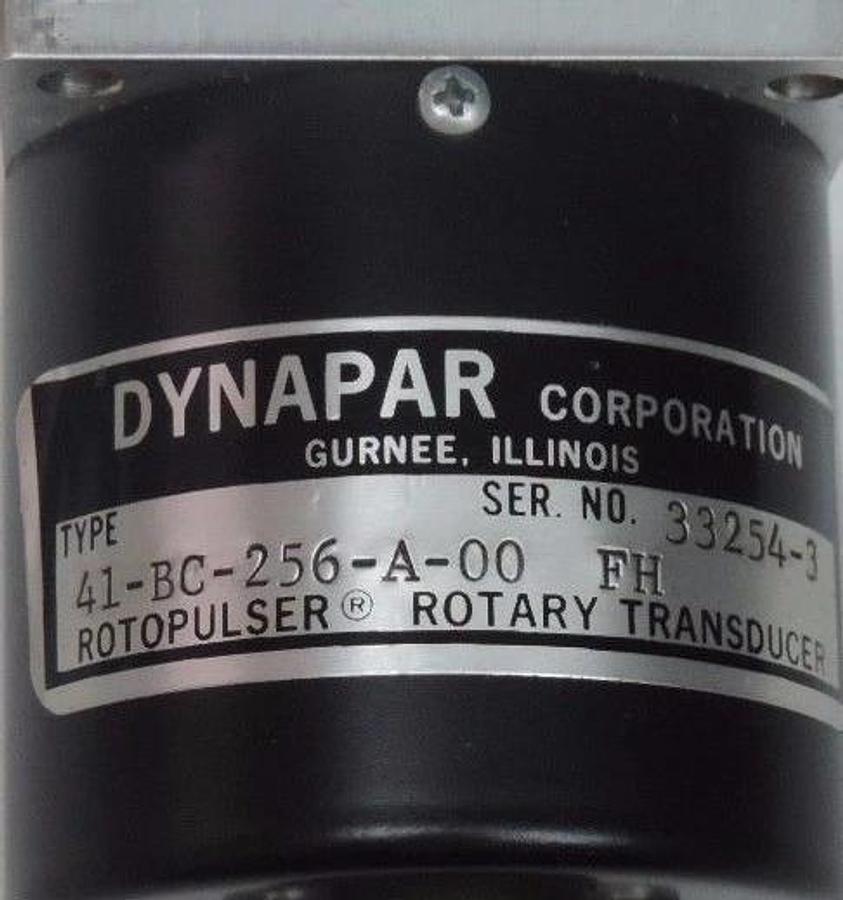 Used DYNAPAR 41-BC-256-A-00 RH ROTARY TRANSDUCER ROTOPULSER 41BC256A00