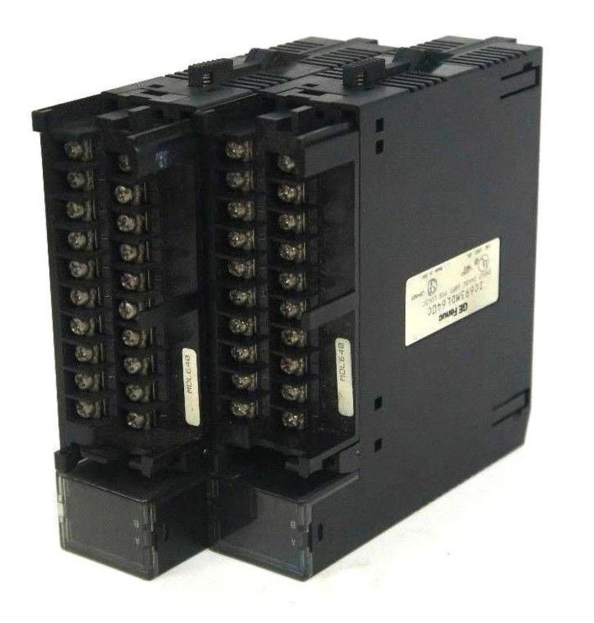 Used LOT OF 2 GE FANUC IC693MDL640C INPUT MODULE 24VDC 16 PT POS LOGIC MISSING DOORS