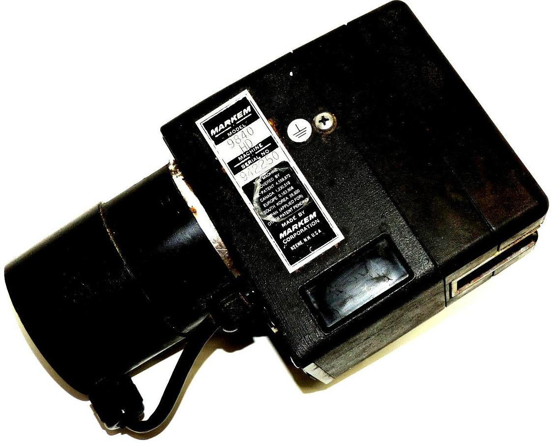 Used MARKEM IMAJE 9840 HD ROTARY PRINTER PRINT HEAD CODER W/ ME3509-177E SERVO MOTOR