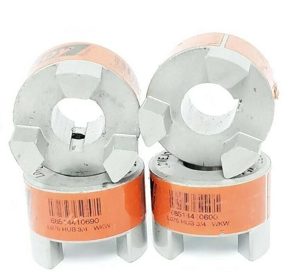 Used LOT OF 4 LOVEJOY 68514410690 COUPLINGS HUB SIZE L075 3/4'' BORE 3/16 X 3/32'' KW