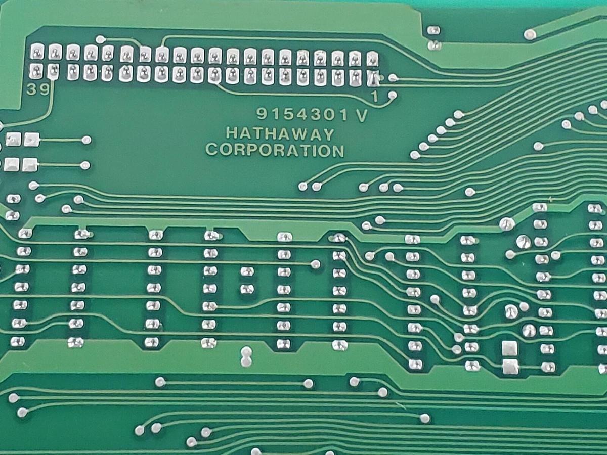 Used HATHAWAY CORP. 91542-01 CPU BOARD REV. AF 9154301V 9154201 (REPAIRED)