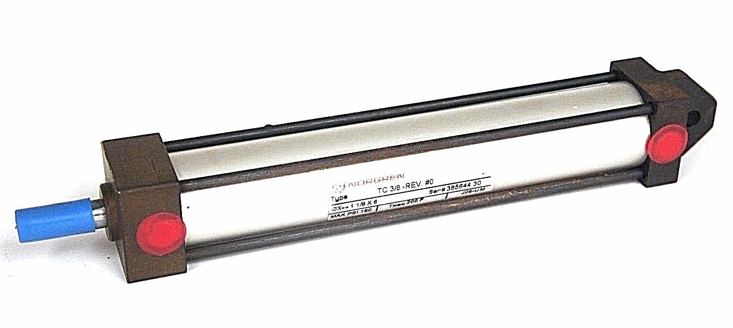 Used NEW NORGREN TC-3/8-REV#0 CYLINDER 1-1/8 X 6 J05-UM TC38REV0