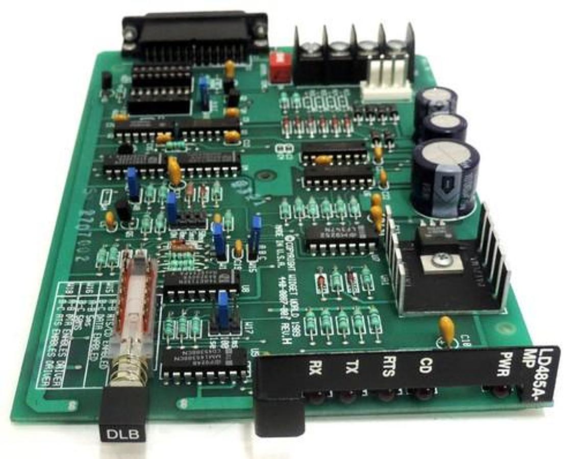 Used WIDGET WORLD 440-0087-001 REV. H, RS-232 to RS-422 BIDIRECTIONAL CONVERTER CARD