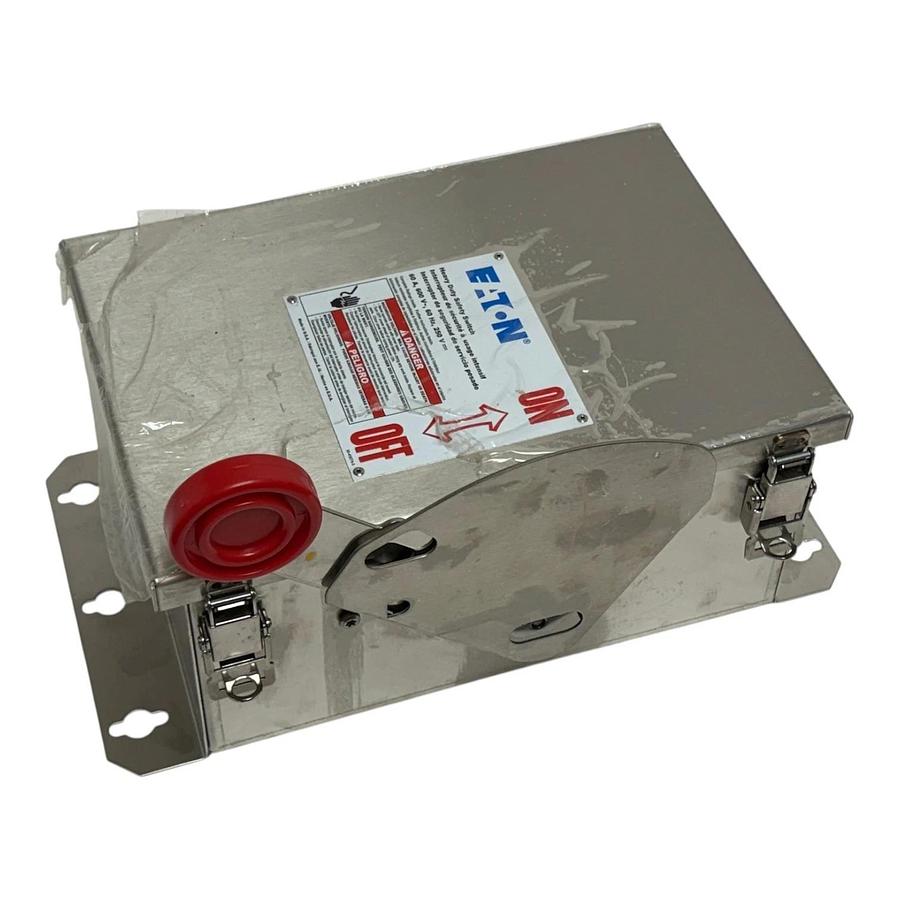 Eaton DH362UWK Heavy Duty Safety Switch 60A 3P 600V Non-Fusible NEMA 4X S.S NEW