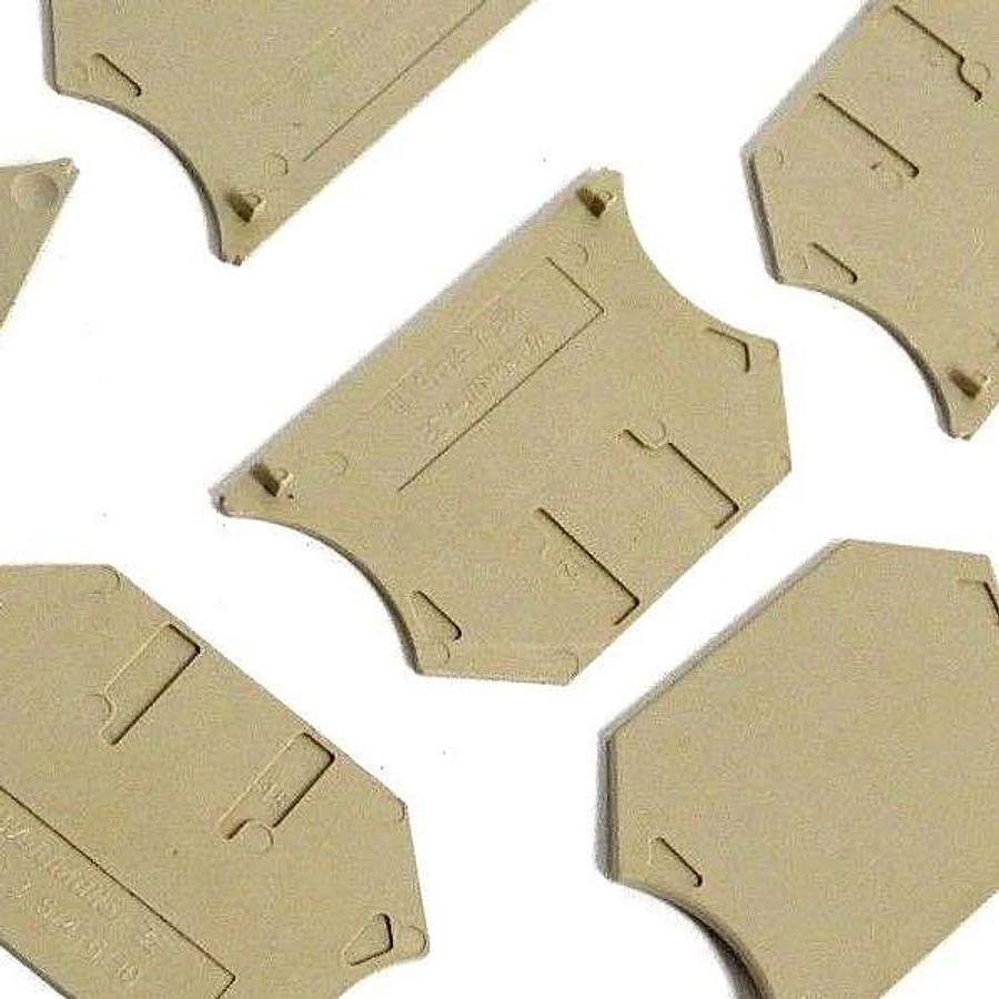 LOT OF 8 NEW WEIDMULLER WAP 2.5/4/6/10 TERMINAL BLOCK END PLATE BEIGE
