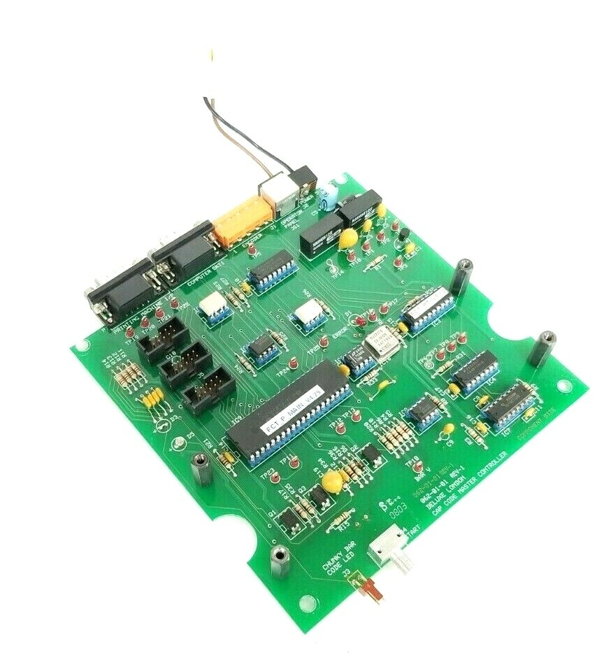 Used DELUXE LONDON 062-01-01 REV: 1 CAP CODE MASTER CONTROLLER BOARD FCT-P-MAIN-V4.29