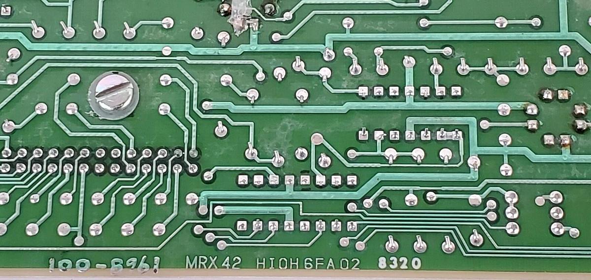 Used GENERAL ELECTRIC DS3800H10H1B1C I/O CIRCUIT BOARD (DAMAGED)