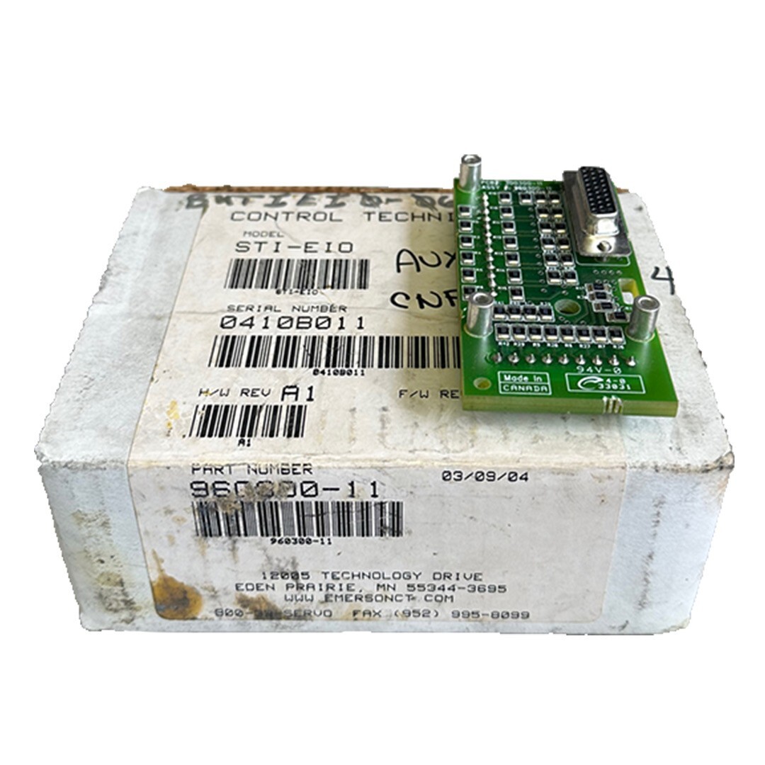 Used NEW EMERSON CONTROL TECHNIQUES STI-EIO / STIEIO INTERFACE CARD REV. A1 960300-11