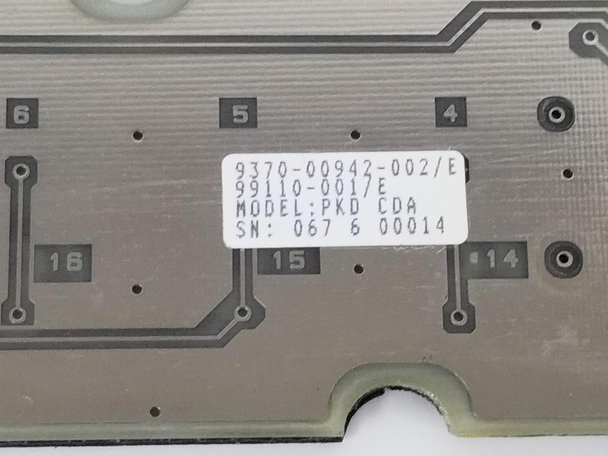 Used ESTERLINE / MEMTRON 99110-001/E KEYPAD BOARD 9370-00942-002/E PKD-CDA 99110-001