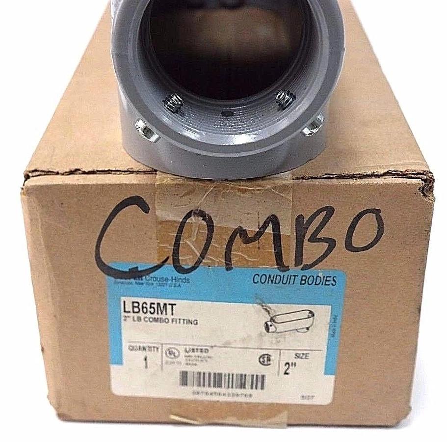Used NIB CROUSE HINDS LB65MT 2" LB COMBO FITTING SIZE: 2" CONDUIT BODIES