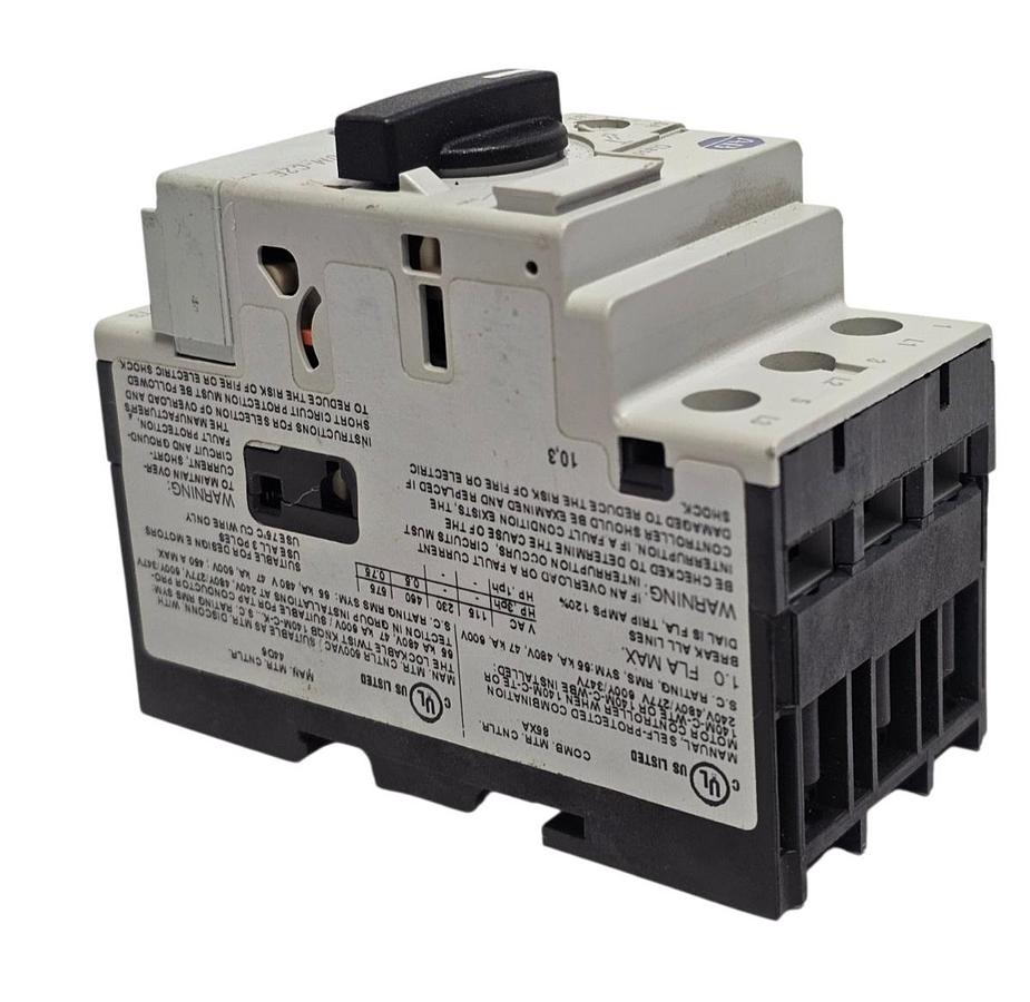Used ALLEN BRADLEY 140M-C2E-B10 SER. C MOTOR PROTECTION CIRCUIT BREAKER 140MC2EB10