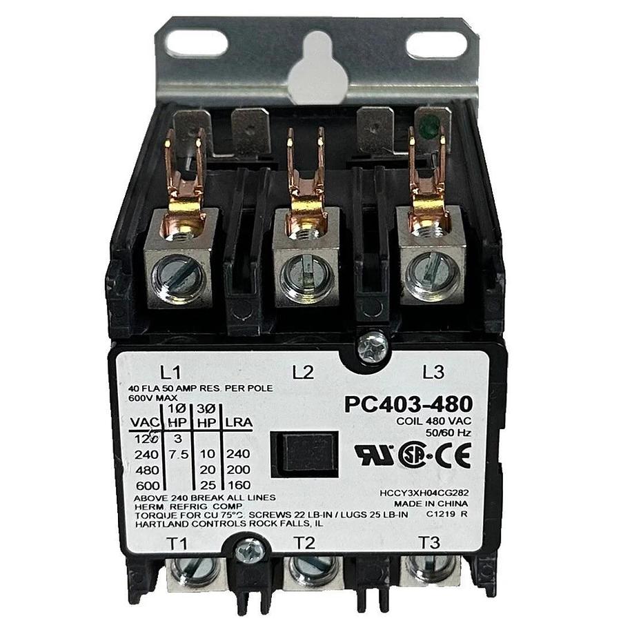NEW POWER & CONTROLS PC403-480 / PC403480 DEFINITIVE PURPOSE CONTACTOR 3-POLE