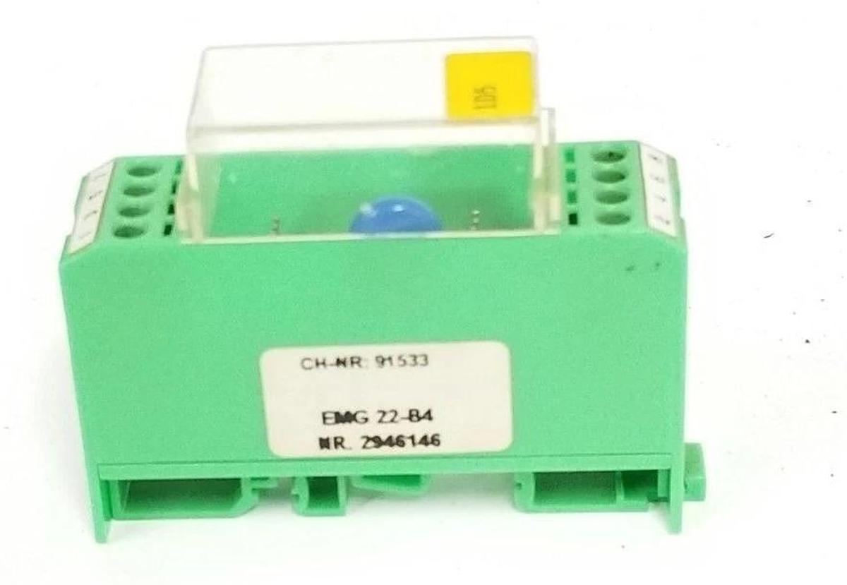 Used PHOENIX CONTACT EMG 22-B4 ELECTRONIC MODULE 2946146 , CH-NR. 91533