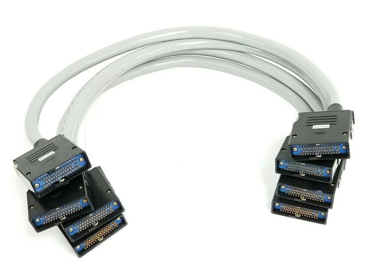 LOT OF 4 NEW MITSUBISHI AC-06B PLC CONNECTOR CABLES LENGTH: 29'' IN. AC06B