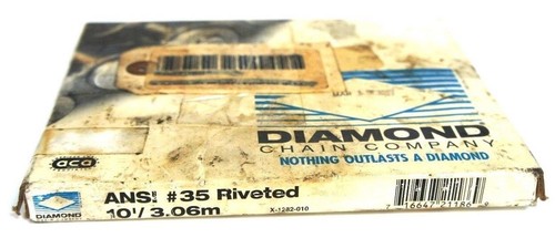 NIB DIAMOND X-1282-010 RIVETED ROLLER CHAIN ANSI # 35