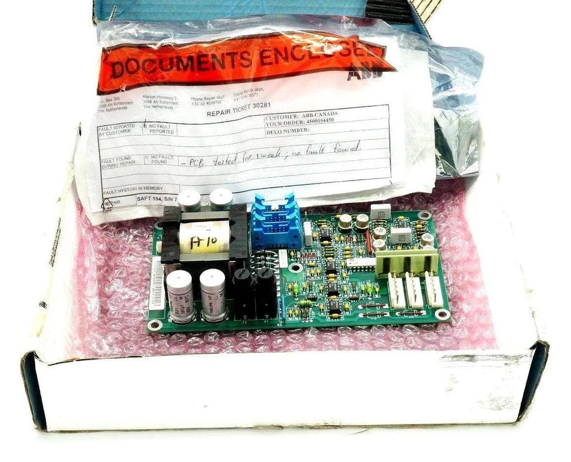 Refurbished ABB 61059431 SAFT 194 CMC CURRENT MEASUREMENT BOARD SAFT-194-CMC REPAIRED