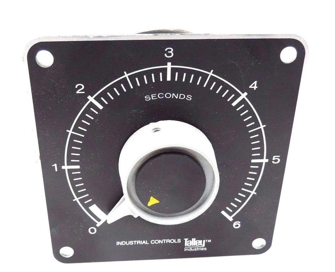 NIB TALLY DP11A-007H DELAY TIMER SW10A, 250VAC, 6SEC., BT30107, DP11A007H