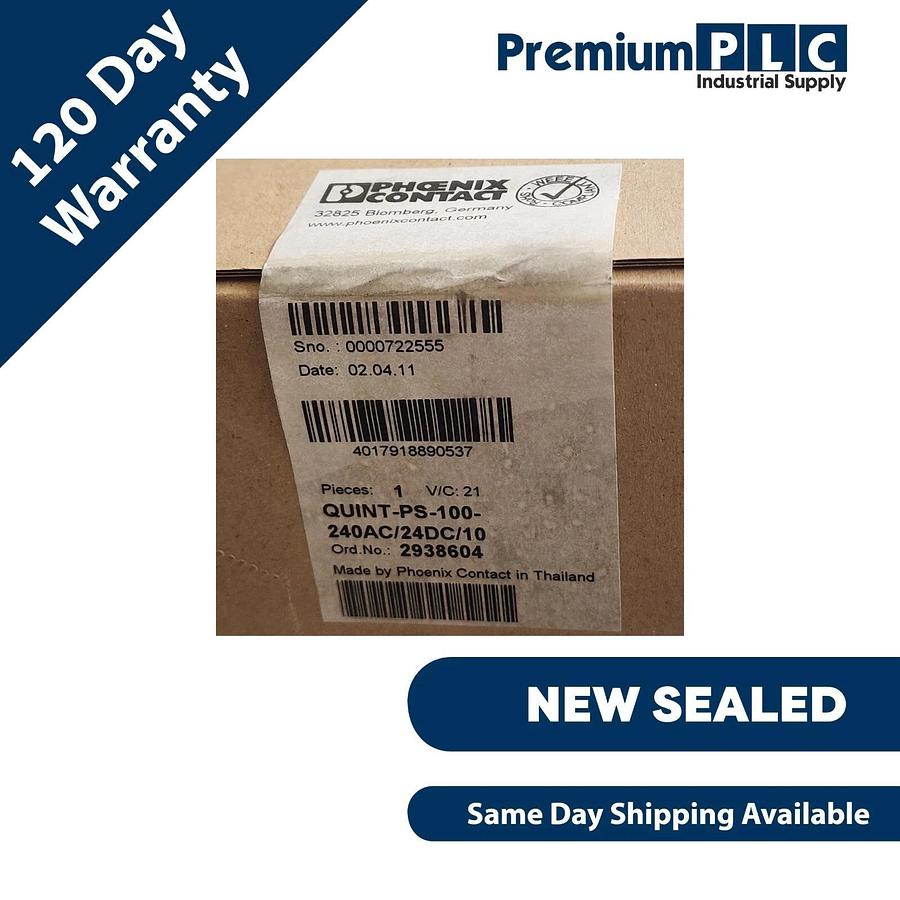 Used NEW PHOENIX CONTACT QUINT-PS-100-240AC/24DC/10 SWITCHING POWER SUPPLY 2938604