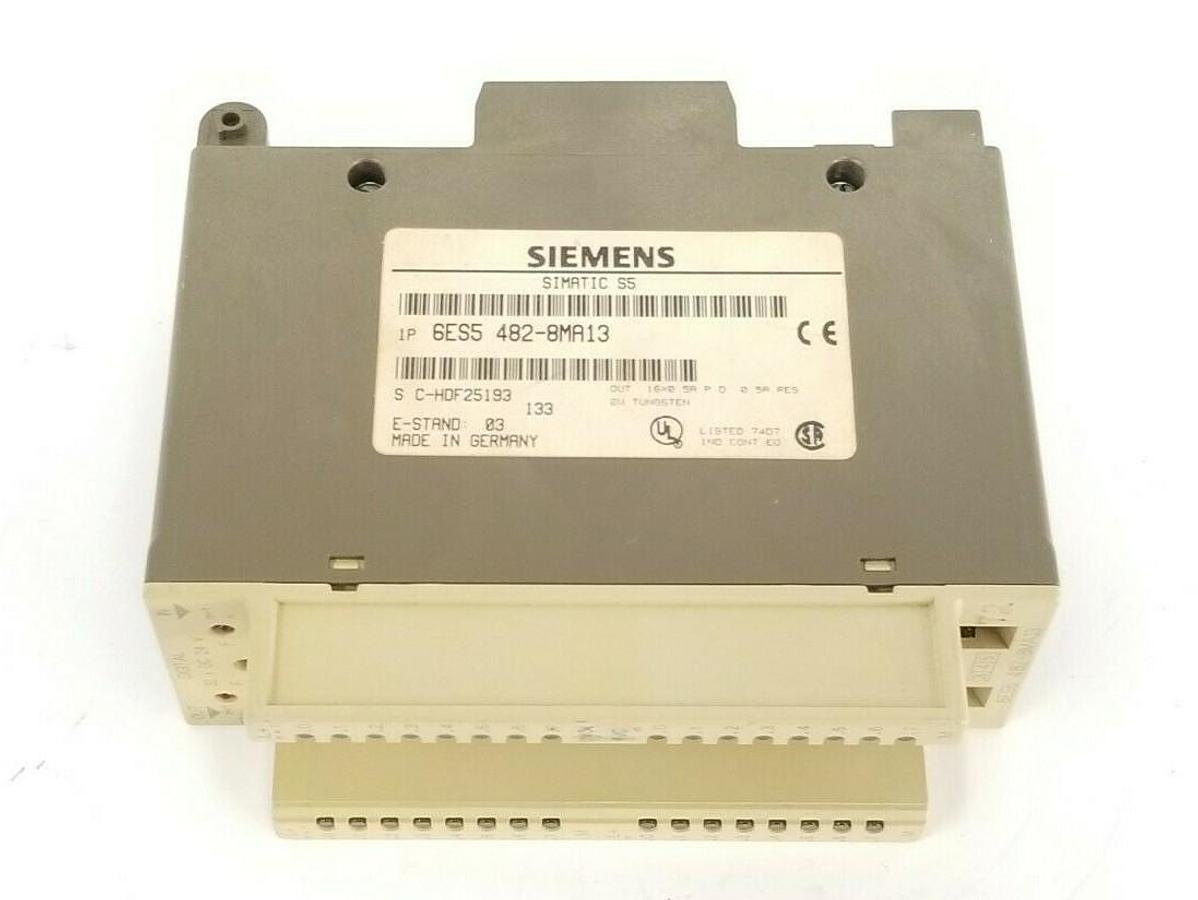 Used SIEMENS 6ES5 482-8MA13 SIMATIC S5 DIGITAL I/O MODULE, 24VDC, 6ES54828MA13