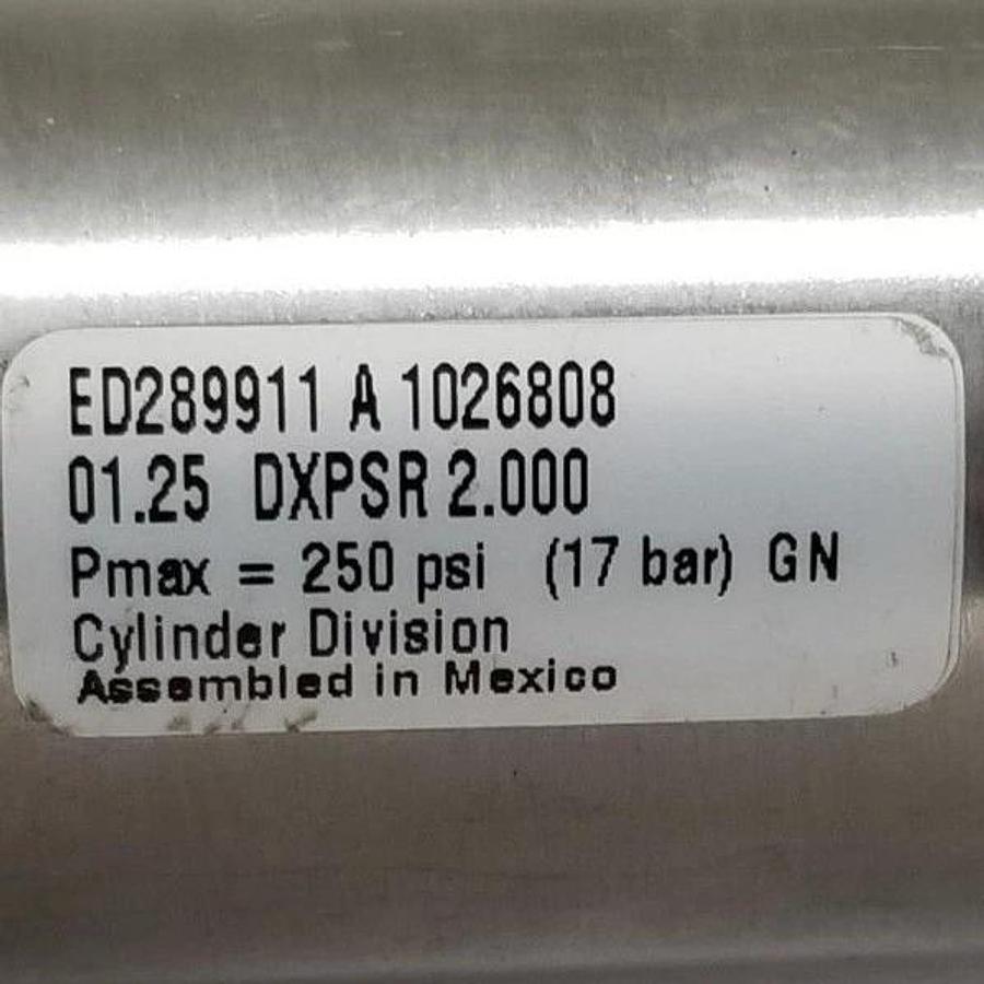 NEW PARKER 01.25DXPSR 2.000 AIR CYLINDER ED289911 A 1026808, 250PSI PMAX 17 BAR