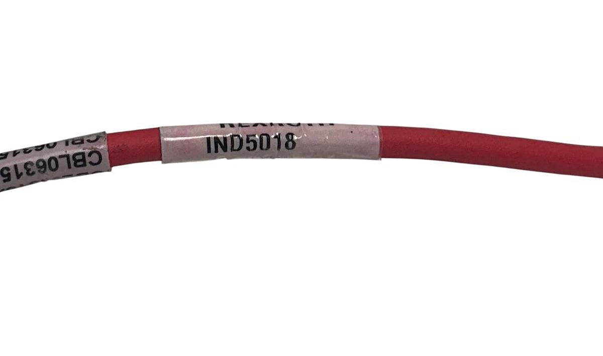 Used REXROTH IND5018/001,0 / IND5018 / R985005792 SERVO MOTOR CABLE 1M RED QTY USNP