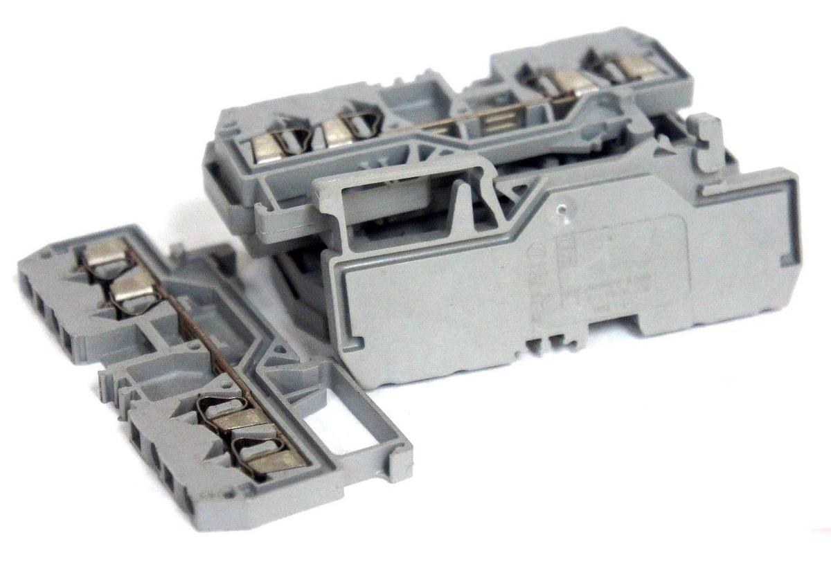 Used LOT OF 7 WAGO 280 RAIL MOUNT TERMINALS IEC 60947-7-1, 800V, 6094771