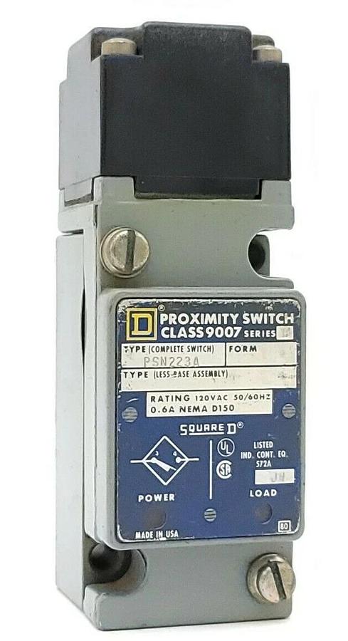 Used SQUARE D 9007-PSN223A PROXIMITY SWITCH 120VAC 50/60HZ 9007PSN223A SER. C