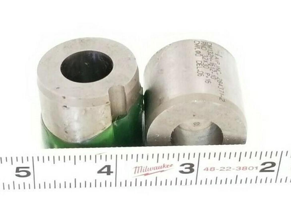Used LOT OF 2 NEW AIP. INC. DM132H-1612-10 KEYED BUSHINGS, RND 32X30 P=16, 284371-2