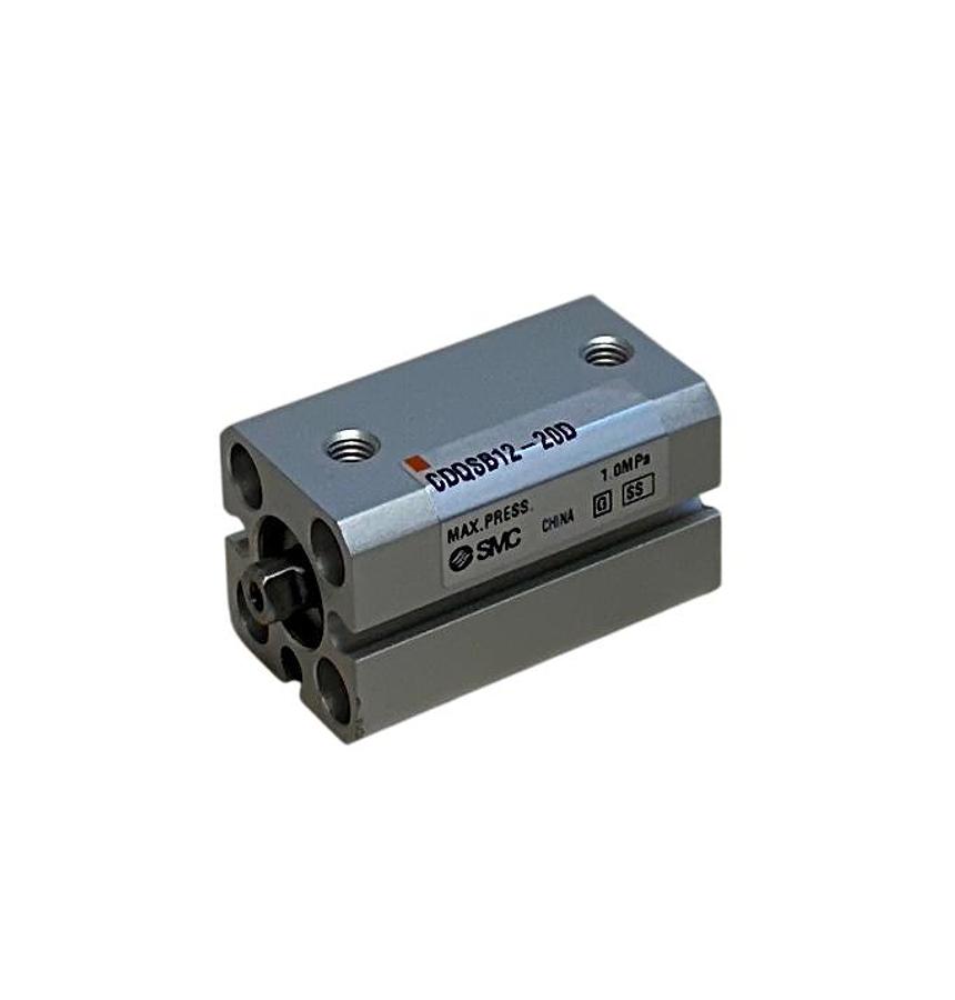 Used SMC CDQSB12-20D / CDQSB1220D Compact Pneumatic Cylinder / Double-Acting NSNP