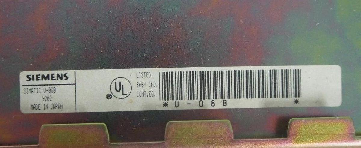 Used SIEMENS U-08B RACK 8SLOT EXPANSION BASE U08B