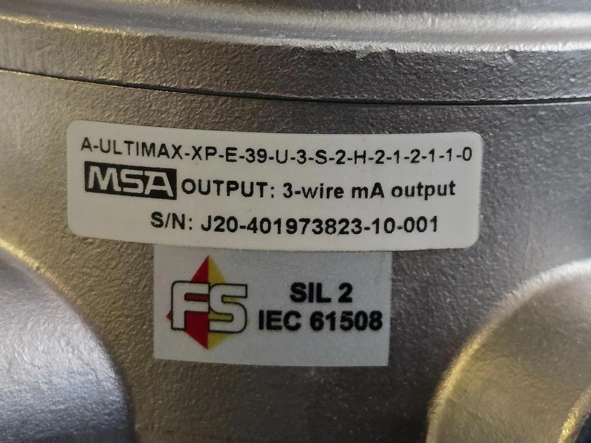 MSA A-ULTIMAX-XP-E-39-U-3-S-2-H-2-1-2-1-1-0 ULTIMA XE w/ A-ULTX-SENS-39-2-0 NSMP