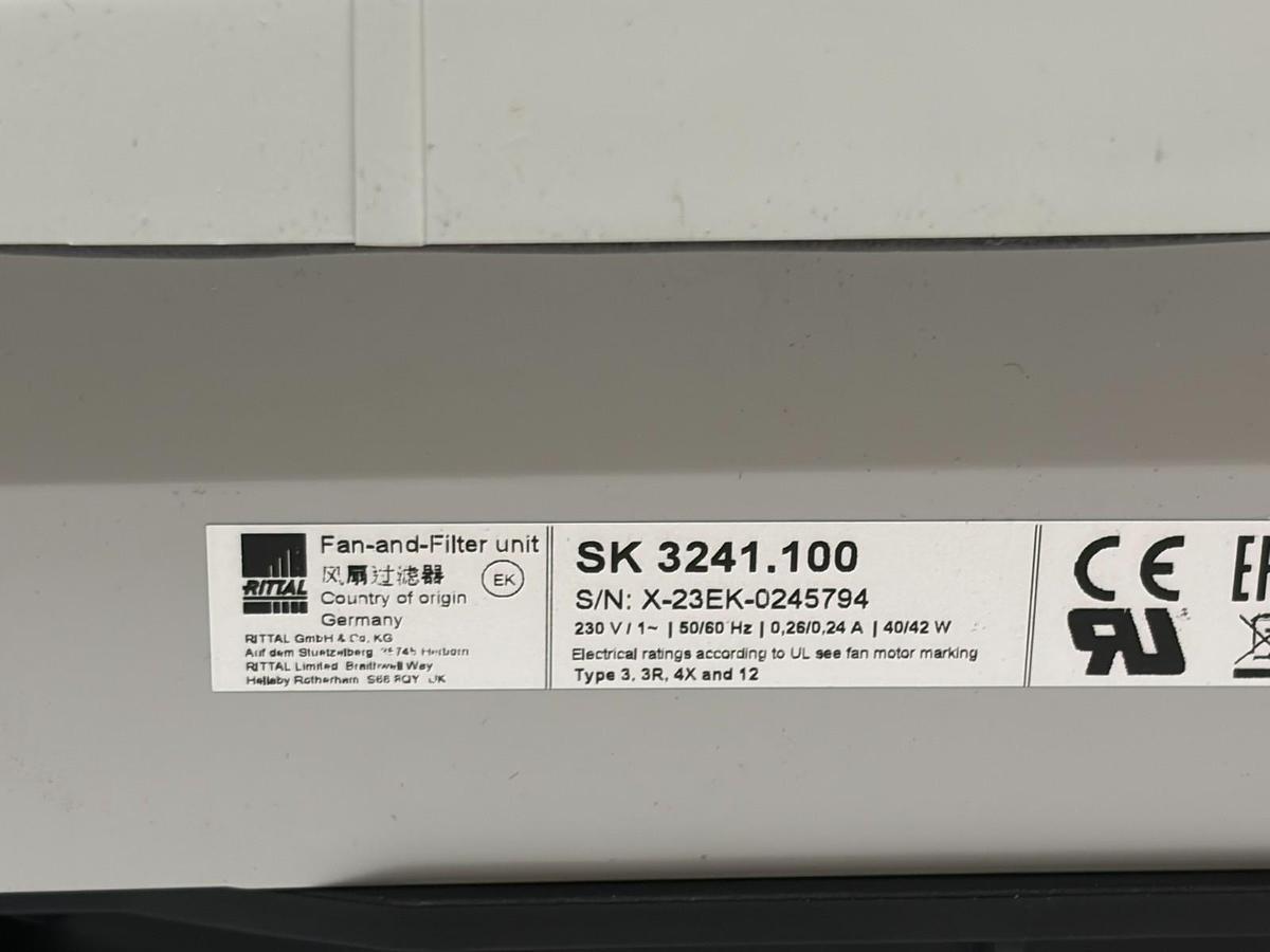 Used Rittal SK 3241.100 TopTherm Fan and Filter Unit 230V 255x255mm - New