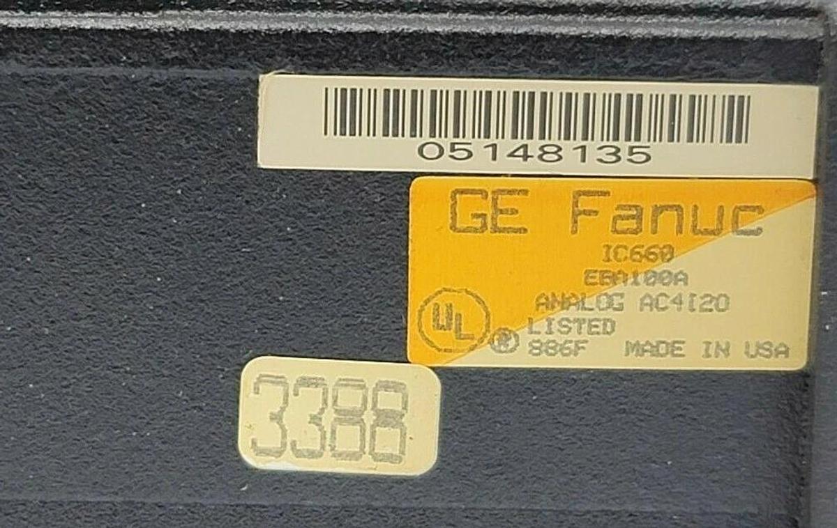 Used GE FANUC IC660TSA100A TERMINAL ASSEM. W/ IC660EBA100A I/O BLOCK
