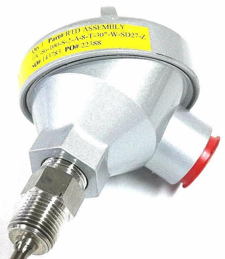 NEW NBS NATIONAL BASIC SENSOR 10C-86-100-S-2-A-8-T-30''-W-SD27-Z RTD ASSEMBLY